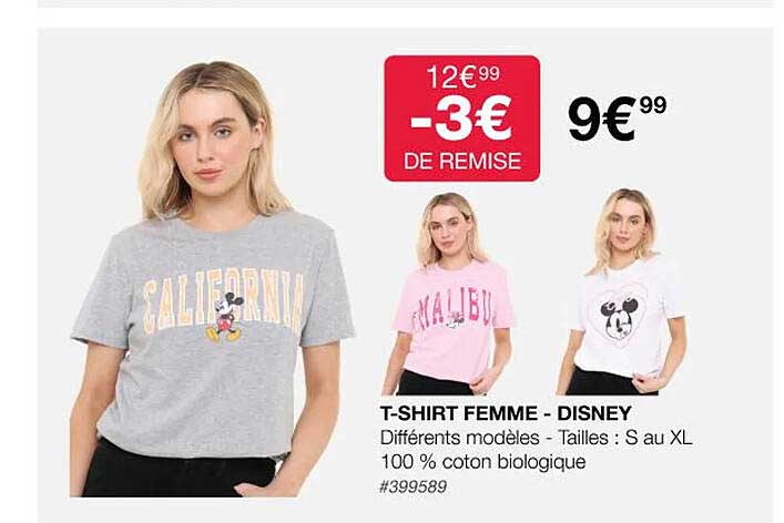 t-shirt femme - disney