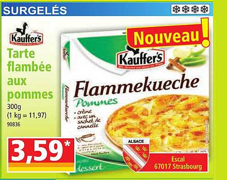 tarte flambée aux pommes kauffer's