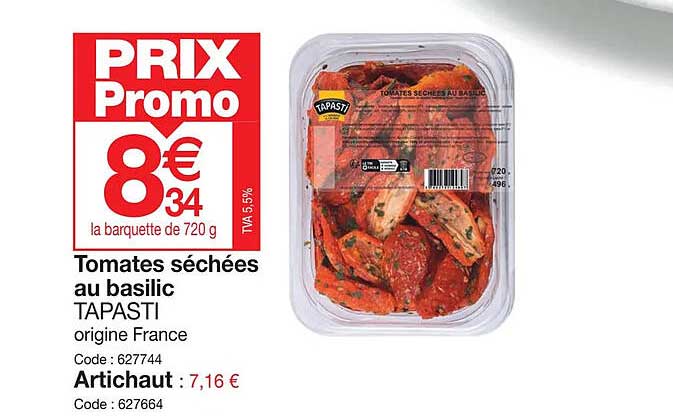 Tomates Séchées Au Basilic Tapasti