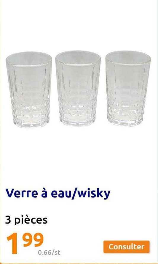 Verre à Eau-whisky
