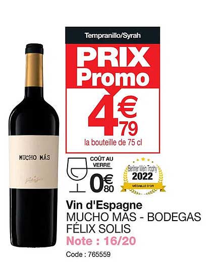 vin d'espagne mucho mas bodegas félix solis