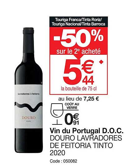 vin du portugal d.o.c. douro lavradores de feitoria tinto 2020