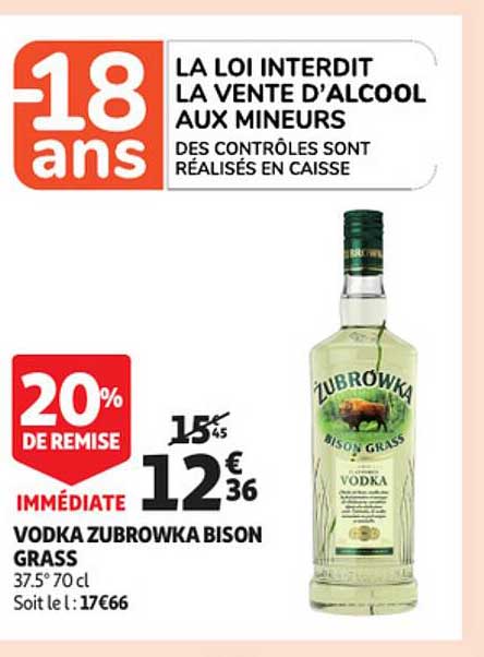 vodka zubrowka bison grass