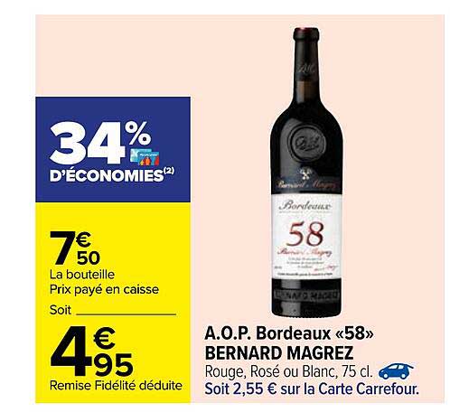 a.o.p. bordeaux «58» bernard magrez