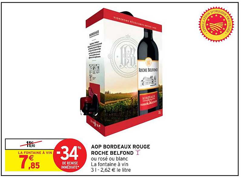 aop bordeaux rouge roche belfond
