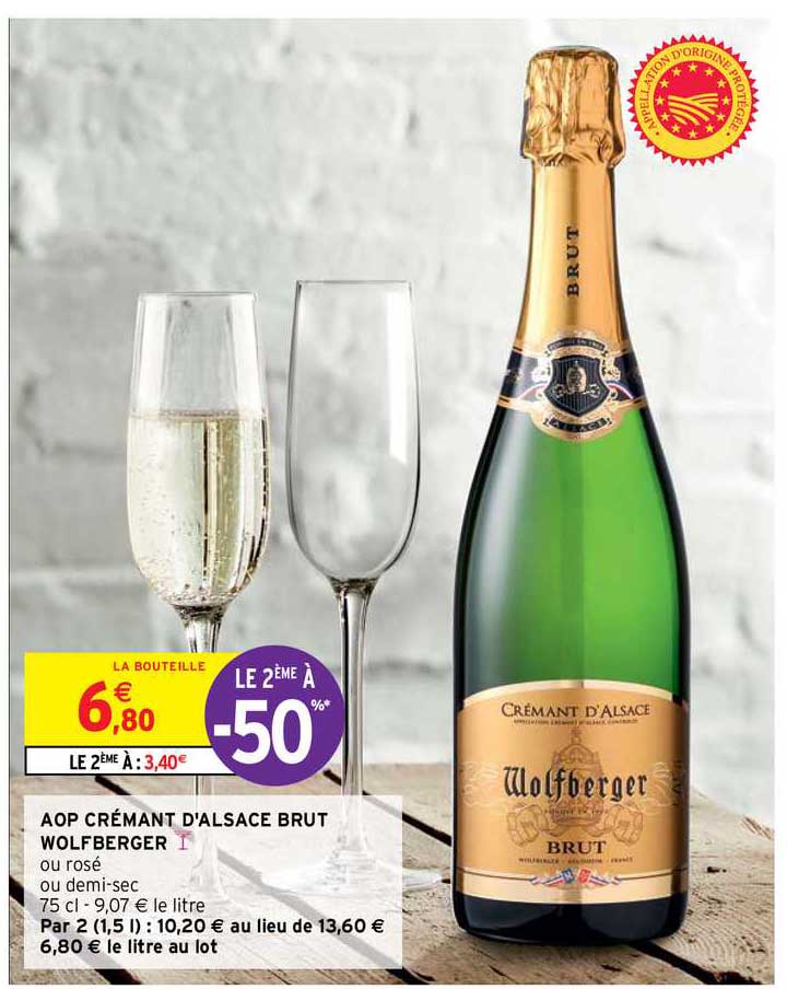 Aop Crémant D'alsace Brut Wolfberger