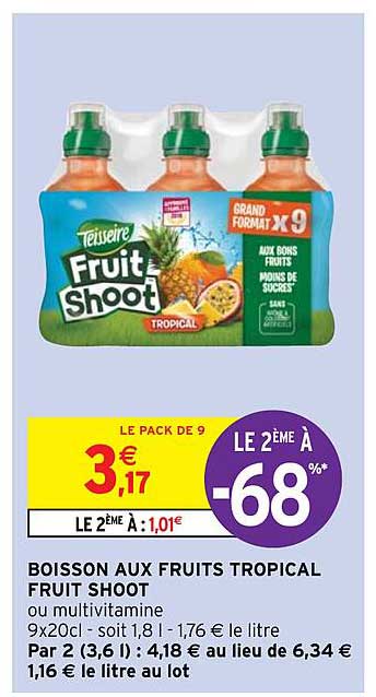 Boisson Aux Fruits Tropical Fruit Shoot