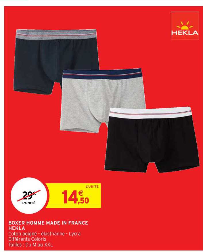 boxer homme made in france hekla