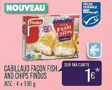 cabillaud façon fish and chips findus