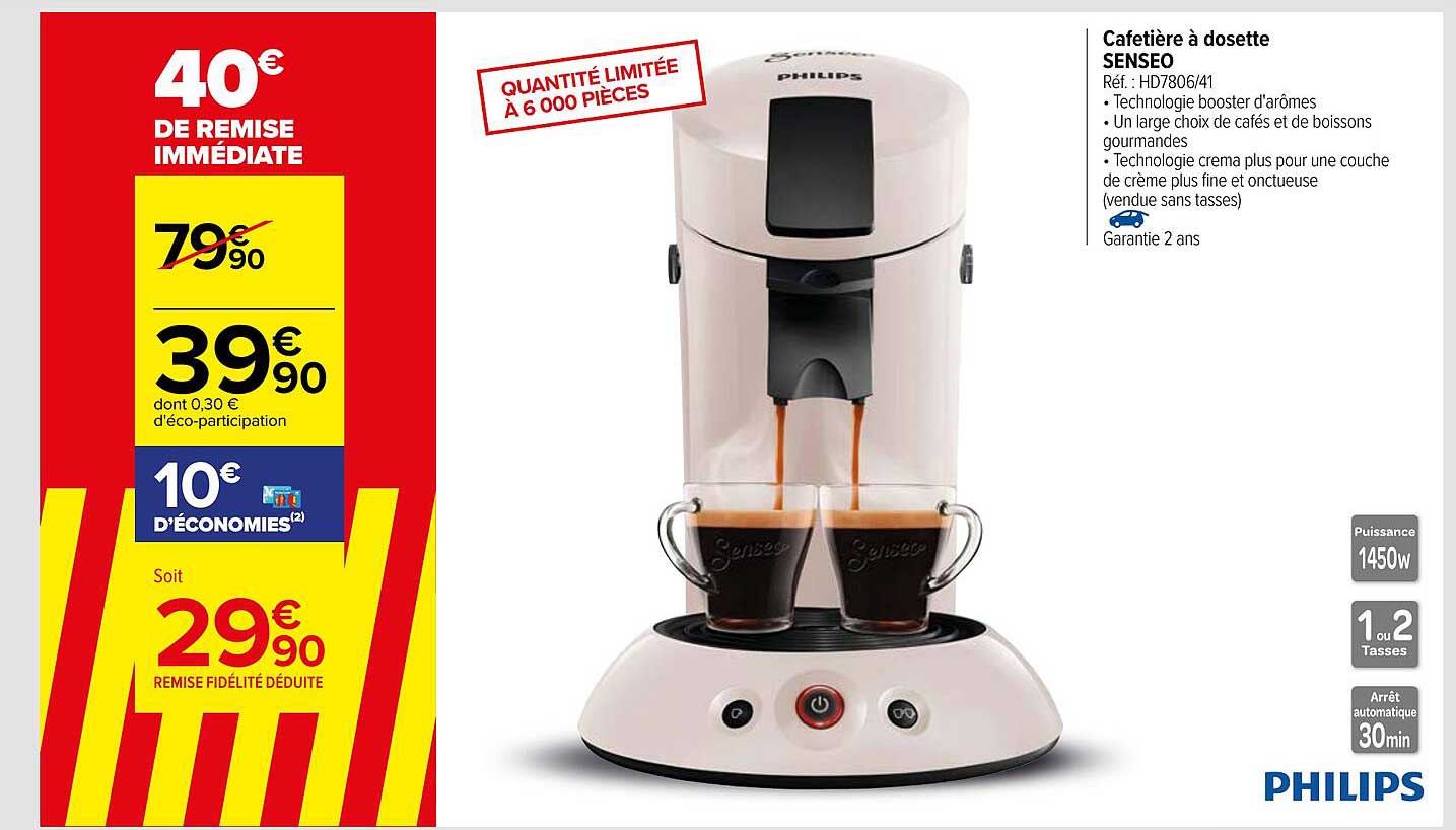 Cafetière à Dosette Senseo
