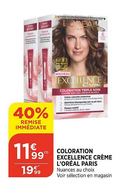 Coloration Excellence Crème L'oréal Paris