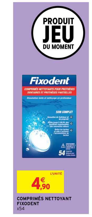 Comprimés Nettoyant Fixodent