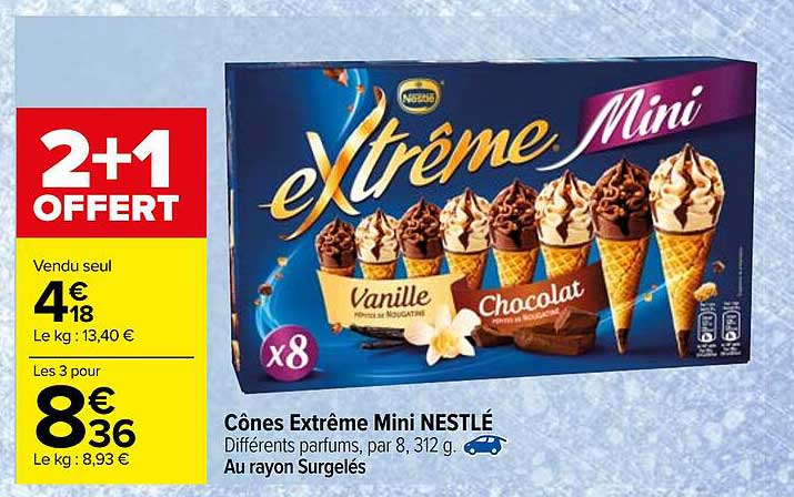 Cônes Extrême Mini Nestlé