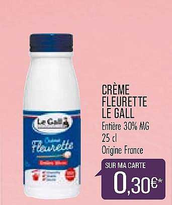 crème fleurette le gall