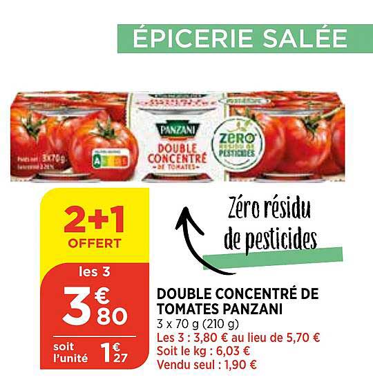 Double Concentré De Tomates Panzani