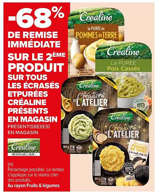 écrasés et purées créaline