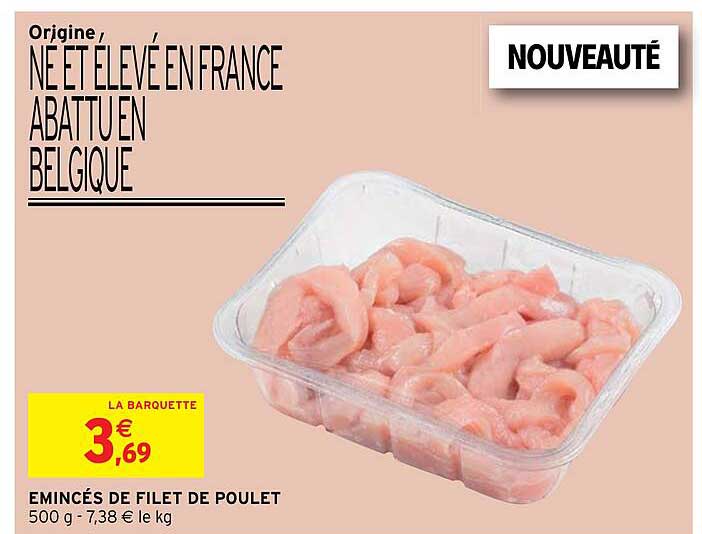émincés De Filet De Poulet
