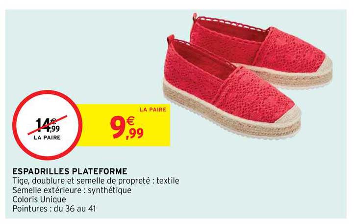 espadrilles plateforme