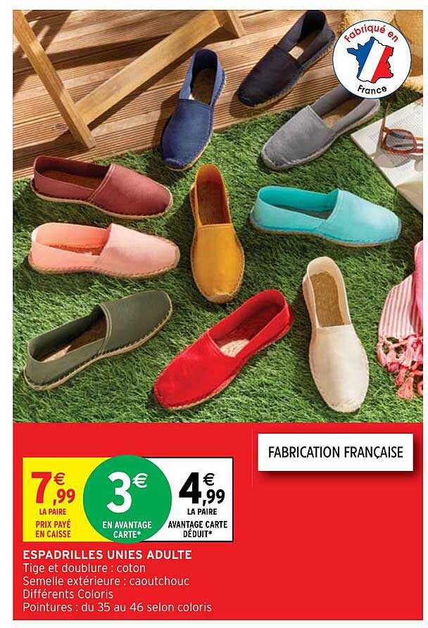 Espadrilles Unies Adulte