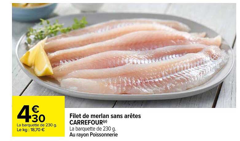 filet de merlan sans arêtes carrefour