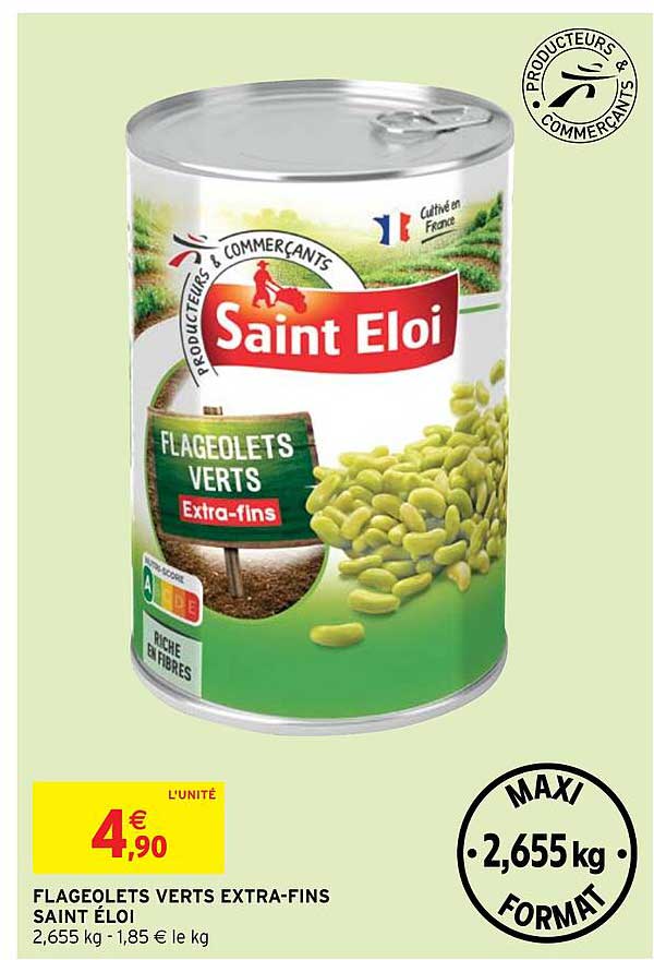 flageolets verts extra-fins saint éloi