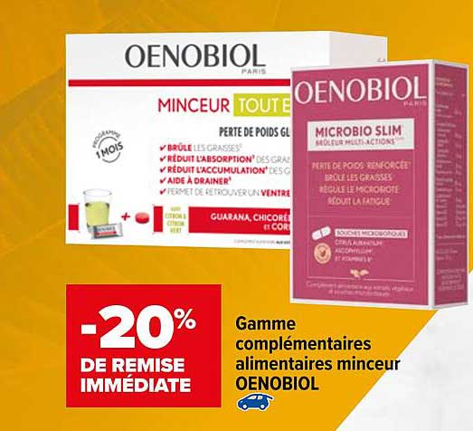 gamme complémentaires alimentaires minceur oenobiol