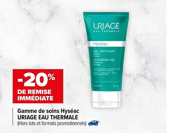 gamme de soins hyséac uriage eau thermale