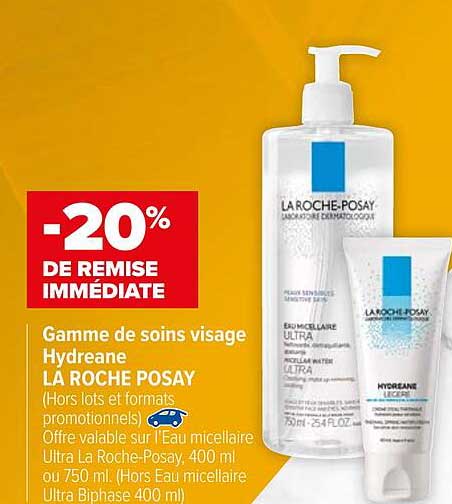 gamme de soins visage hydreane la roche posay