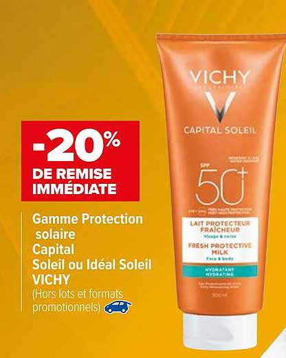 gamme protection solaire capital soleil ou idéal soleil vichy