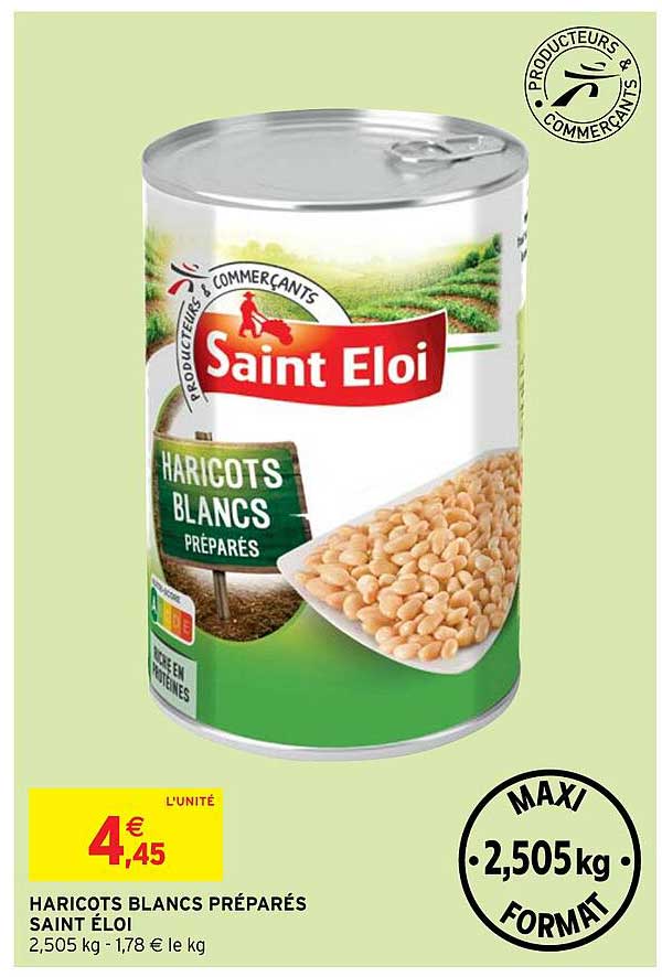 haricots blanc préparés saint éloi