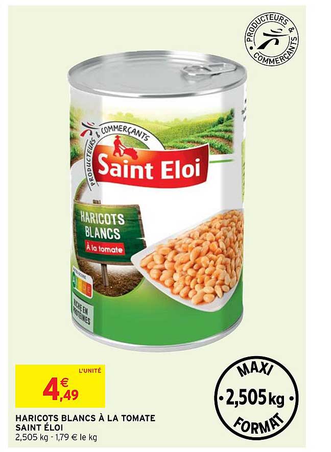haricots blancs à la tomate saint éloi