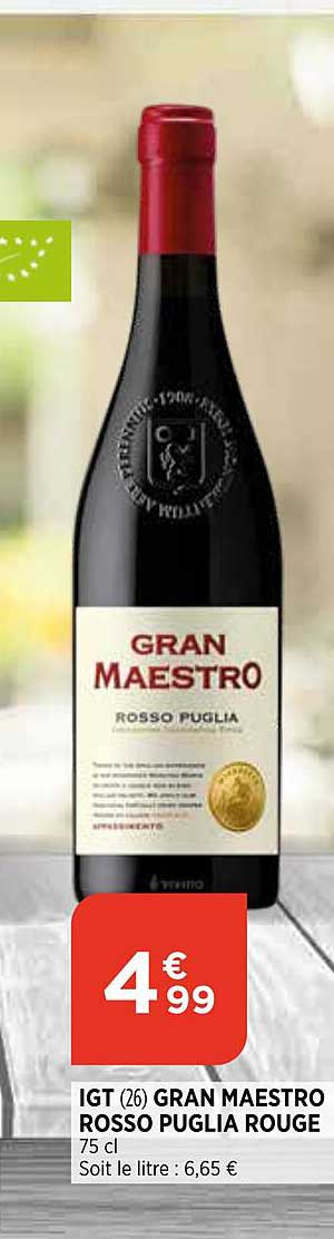 igt gran maestro rosso puglia rouge