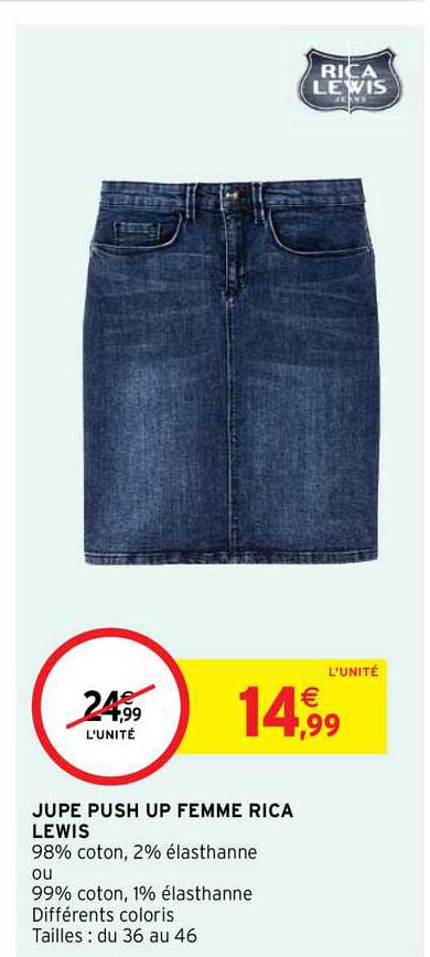 jupe push up femme rica lewis