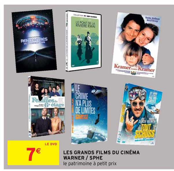 les grands films du cinéma warner - sphe