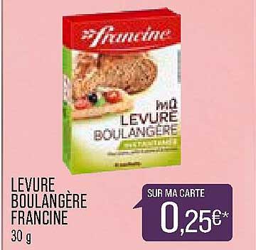 levure boulangère francine