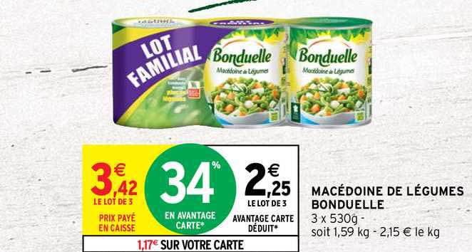 Macédoine De Légumes Bonduelle