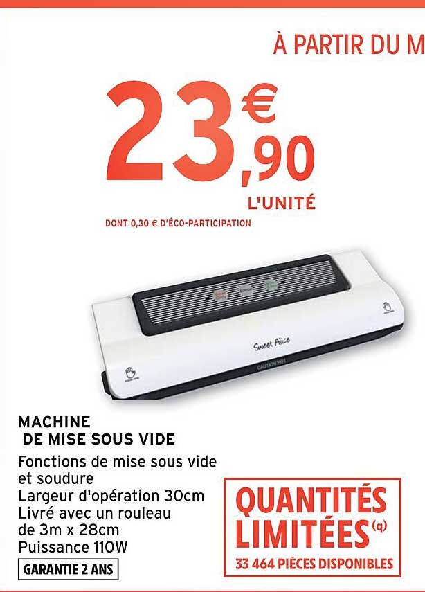 machine de mise sous vide