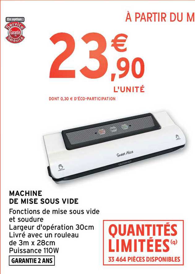 machine de mise sous vide