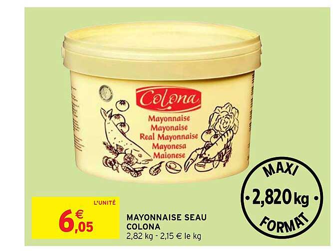Mayonnaise Seau Colona
