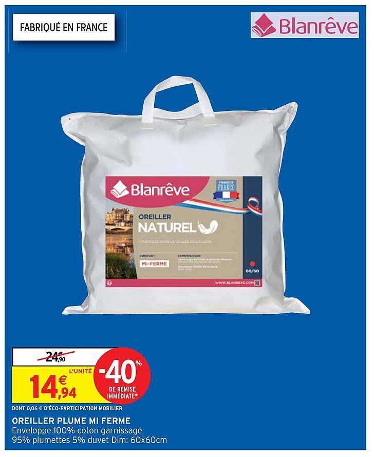 Oreiller Plume Mi Ferme