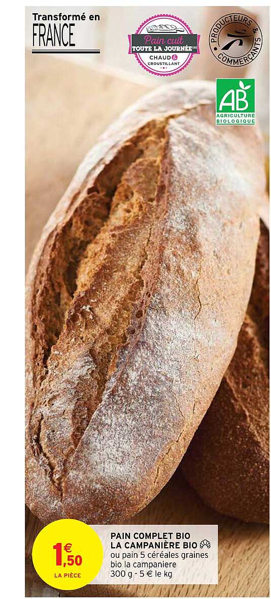 pain complet bio la campanière bio