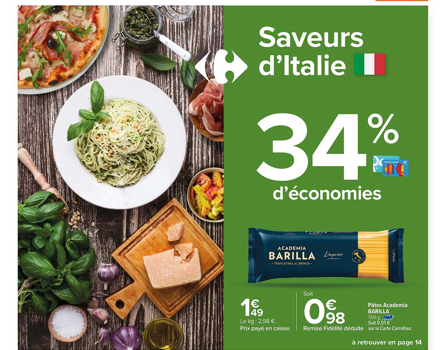pâtes academia barilla