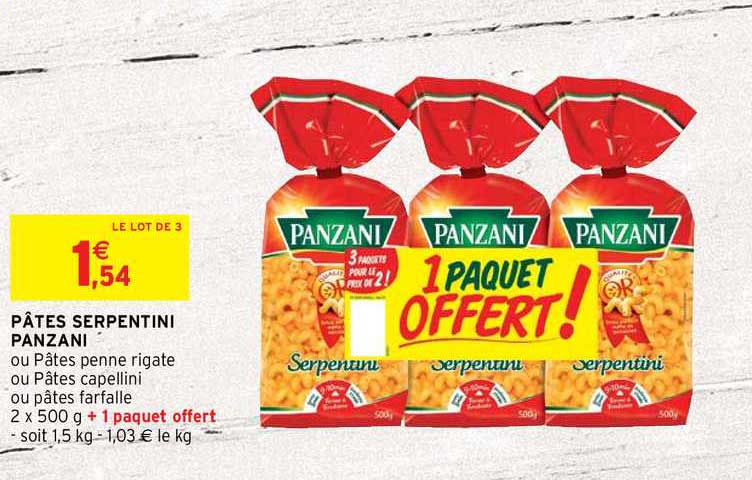 Pâtes Serpentini Panzani