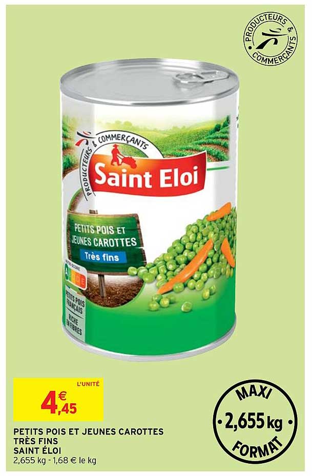 petits pois et jeunes carottes très fins saint éloi