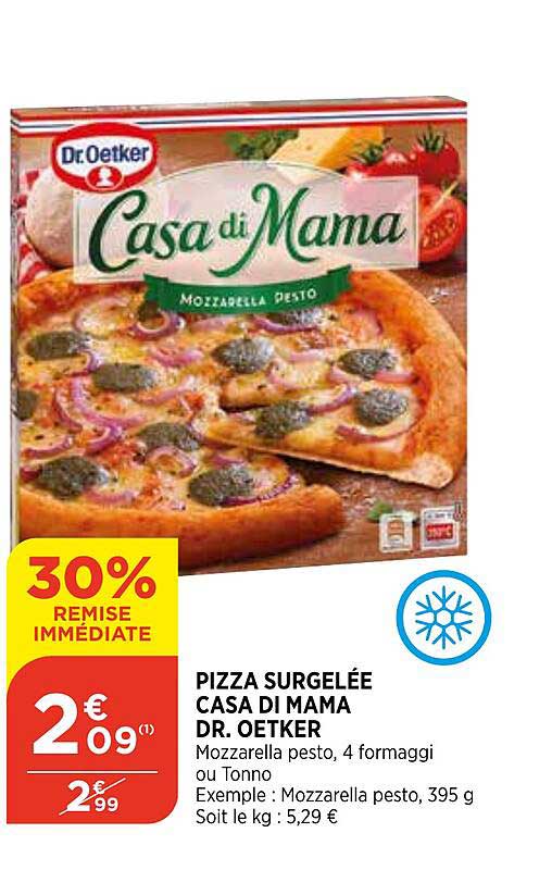 pizza surgelée casa di mama dr. oetker