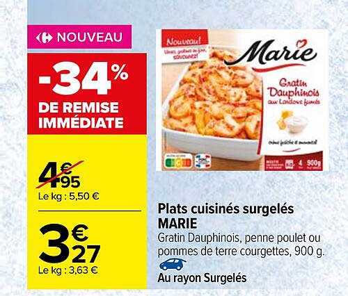 Plats Cuisinés Surgelés Marie