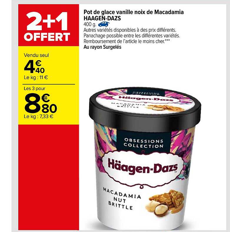 pot de glace vanille noix de macadamia häagen-dazs