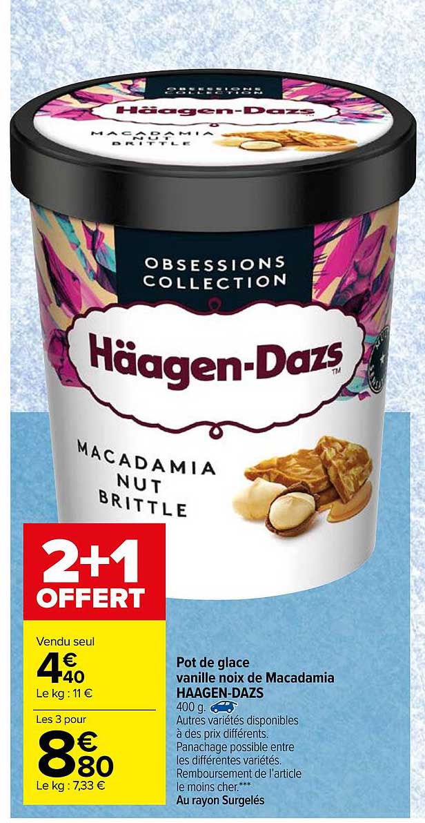 Pot De Glace Vanille Noix De Macadamia Häagen-dazs
