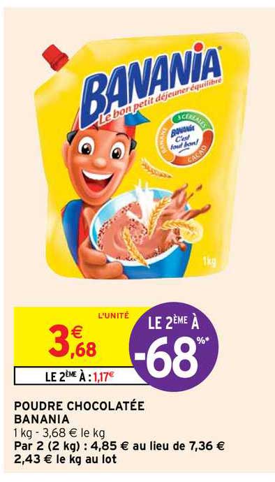 poudre chocolatée banania