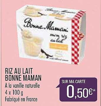 riz au lait bonne maman